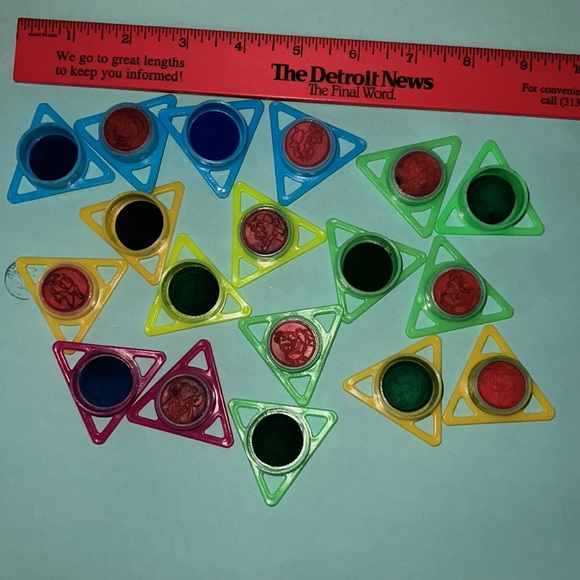 Bundle of Vintage Rubber Stamps Made for Kellogg’s Duck Tails Chip & Dale -used - Picture 3 of 3